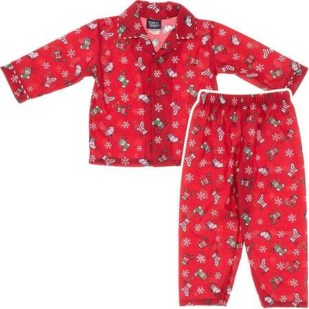 Tom and Jerry Red Boys Christmas Stockings Pajamas thumb
