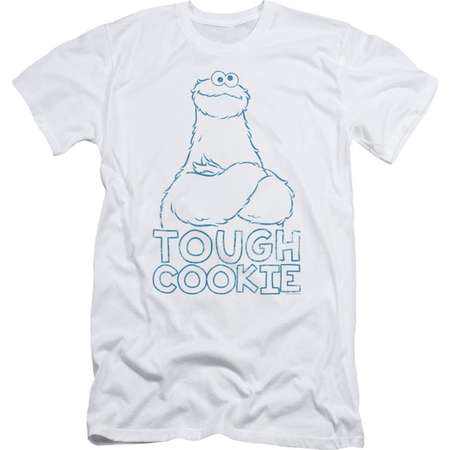 Sesame Street Classic Children's TV Show Tough Cookie Adult Slim T-Shirt Tee thumb