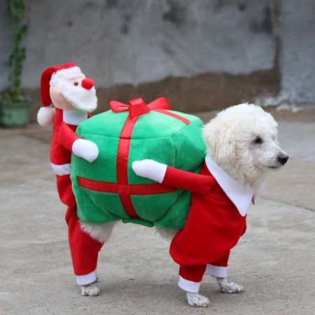 BeautyTale -Dog Costume Clothes Dog Cute Clothes Christmas Clothes Pet Cute Clothes Party Supplies Winter Warm Coat - S thumb