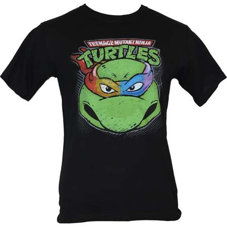 Teenage Mutant Ninja Turtles TMNT Mens T-Shirt - Four Colored Masked Turtle thumb