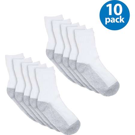 Starter Boys' Crew Socks, 10 Pairs thumb