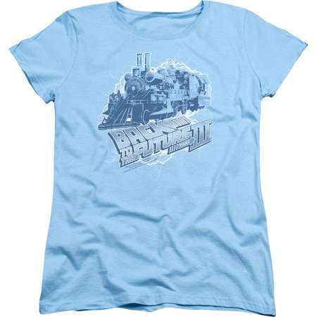 Back To The Future III Science Fiction Movie Time Train Women's T-Shirt Tee thumb
