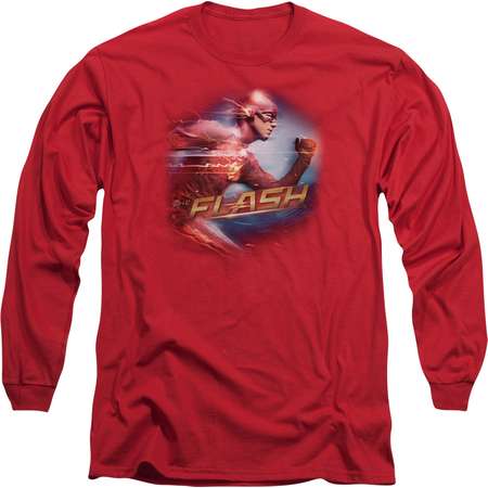 The Flash Fastest Man Mens Long Sleeve Shirt thumb