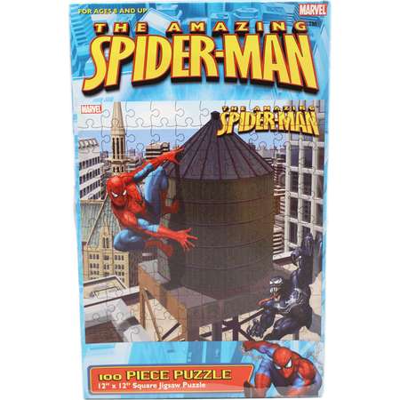 The Amazing Spider-Man Venom and Spidey Water Tower Jigsaw Puzzle (100pc) thumb