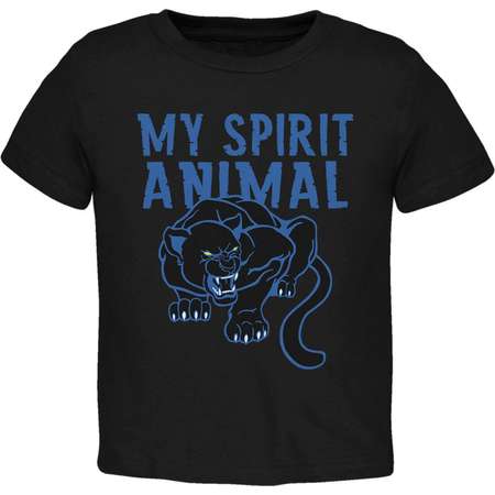 My Spirit Animal Black Panther Toddler T Shirt thumb