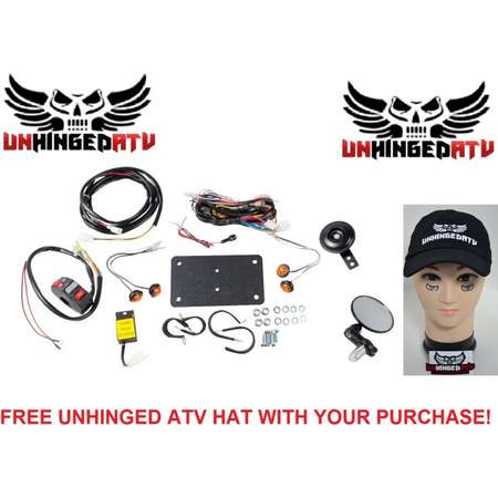 Tusk ATV Horn & Signal Kit with Recessed Signals and Free Unhinged ATV Hat – Fits: Can-Am Outlander 400 H.O. XT 2008 thumb