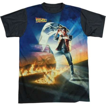 Back To The Future Men's Movie Poster Sublimation T-shirt White thumb
