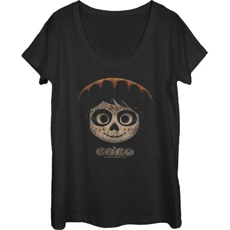 Coco Women's Miguel Skeleton Hat Scoop Neck T-Shirt thumb