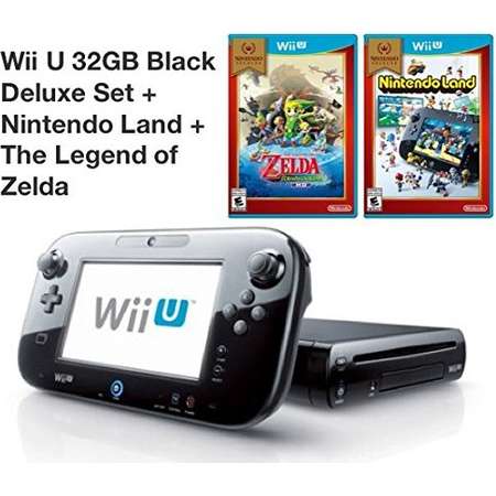 Refurbished Wii U 32GB Deluxe Console With Gamepad Nintendo Land The Legend Of Zelda: The Wind Waker thumb