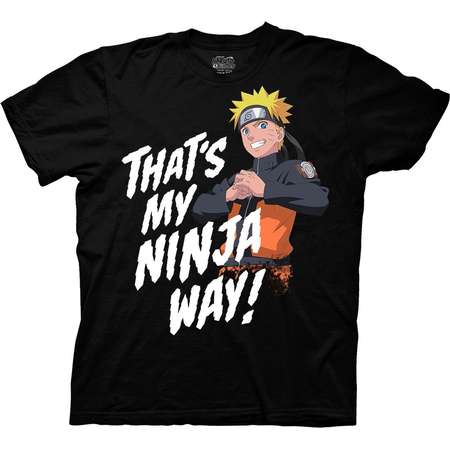 Naruto Shippuden My Ninja Anime Officially Licensed Adult Graphic T Shirt thumb