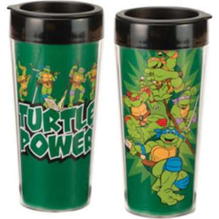 Teenage Mutant Ninja Turtles 16 Oz Plastic Travel Mug (Vandor, Llc) thumb