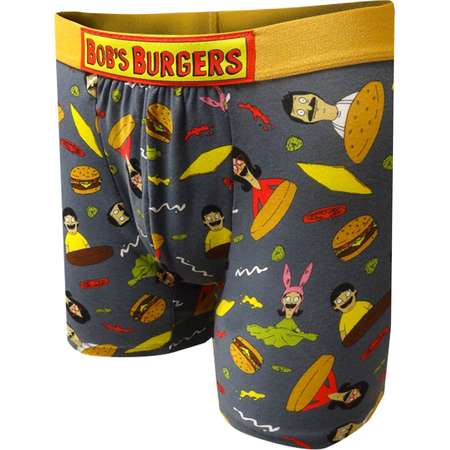 Men's Bob's Burgers Character Toss Boxer Briefs - S thumb
