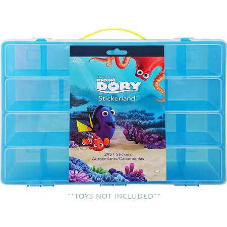 Disney Finding Dory Sticker Book + Case, Toy Storage Carrying Box. Figures Playset Organizer. Accessories For Kids by LMB thumb
