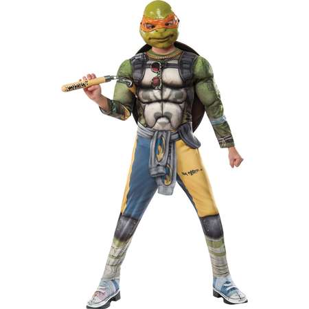 Teenage Mutant Ninja Turtles 2 Michelangelo Deluxe Child Halloween Costume thumb