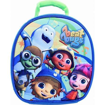 Beat Bugs 9 inch Lunch Bag with Hands Free Clip Insulated Kids 3D Lunch Box thumb