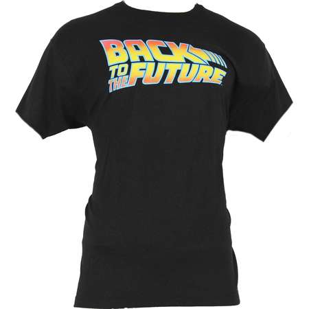 Back To the Future Mens T-Shirt - Classic Block Word Logo Image thumb