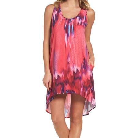 Felicity & Coco NEW Pink Women's Size PXS Petite Abstract Shift Dress thumb