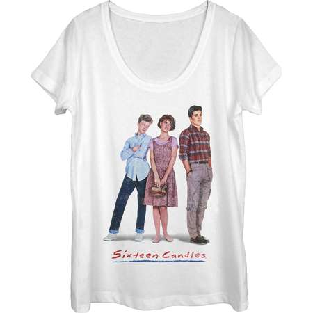 Sixteen Candles Women's Classic Movie Poster Scoop Neck T-Shirt thumb