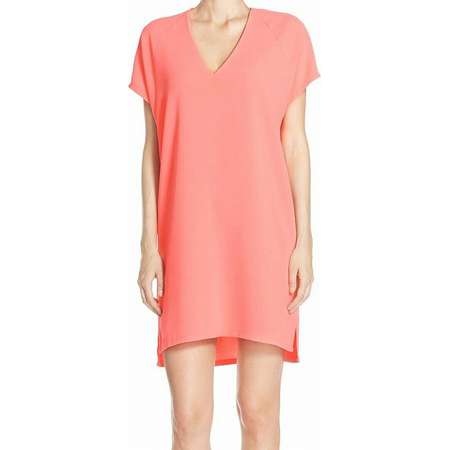 Felicity & Coco NEW Pink Women's Size XL V-Neck Tunic Shift Dress thumb