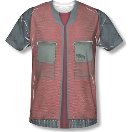 Back To The Future Men's Future Jacket Sublimation T-shirt White thumb