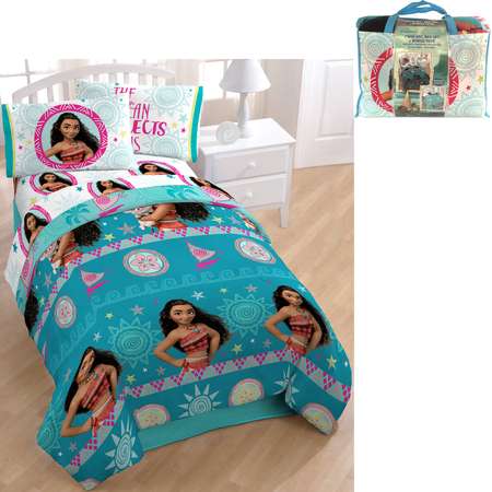 Disney Moana Bed in a Bag 5 Piece Bedding Set with BONUS Tote thumb