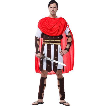 HDE Men's Roman Gladiator Halloween Costume Adult Sized Spartan Hercules Warrior thumb