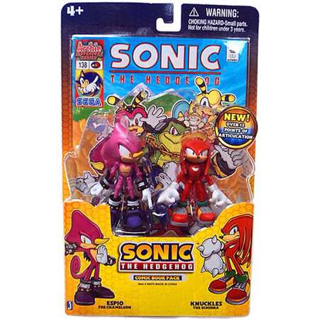 Sonic The Hedgehog Comic Book Pack Espio & Knuckles 3.5" Action Figure thumb