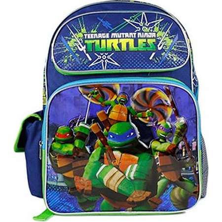 Backpack - Teenage Mutant Ninja Turtles - Blue 16" Large School Bag New 654733 thumb