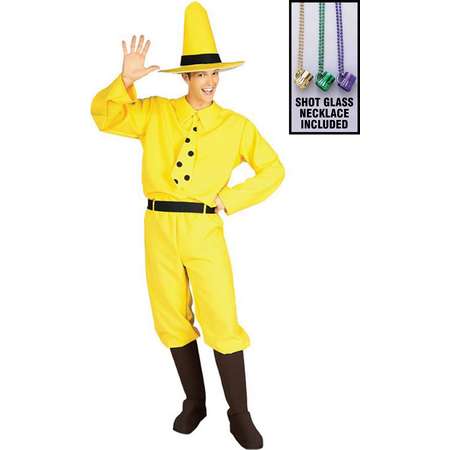 Man in the Yellow Hat Curious George Costume for Adults Party Kit thumb