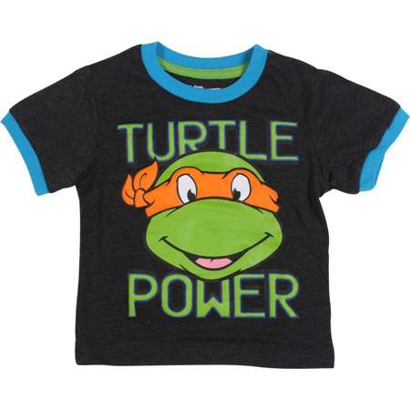 Teenage Mutant Ninja Turtles Toddler Boys' Turtles Tee Shirt, Grey thumb