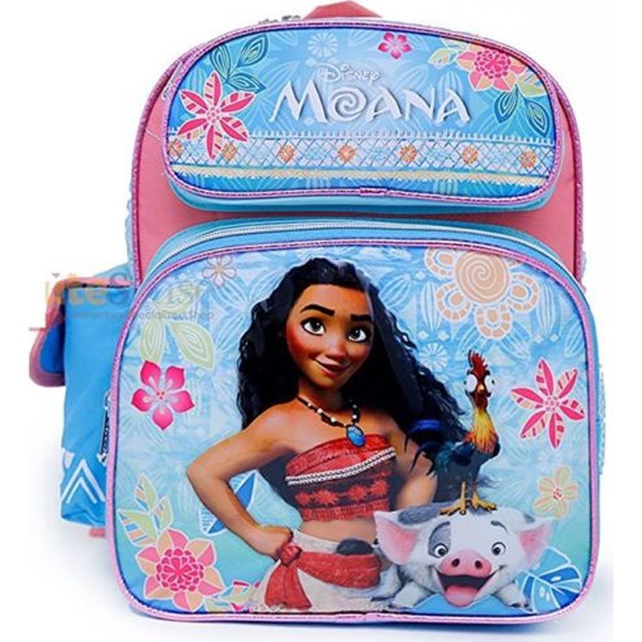 Disney Moana Pua Pig Hei Hei Rooster Kakamora Teal Backpack School Book Bag NWT 
