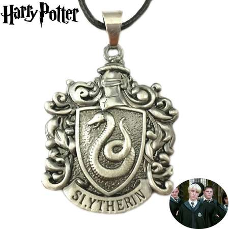 Harry Potter Necklace Pendant - Slytherin Crest - Movies Books Cosplay Jewelry by Superheroes thumb