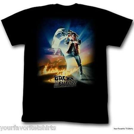 Back To The Future Vintage Movie Poster Adult T-Shirt thumb