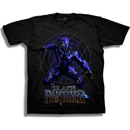 Black Panther Boys' Super Hero Action Pose Short Sleeve Graphic T-Shirt thumb