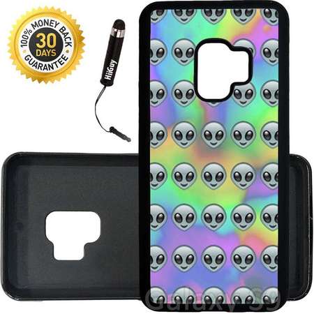 Custom Galaxy S9 Case (Tie Dye Pastel Alien Pattern) Edge-to-Edge Rubber Black Cover Ultra Slim | Lightweight | Includes Stylus Pen by Innosub thumb