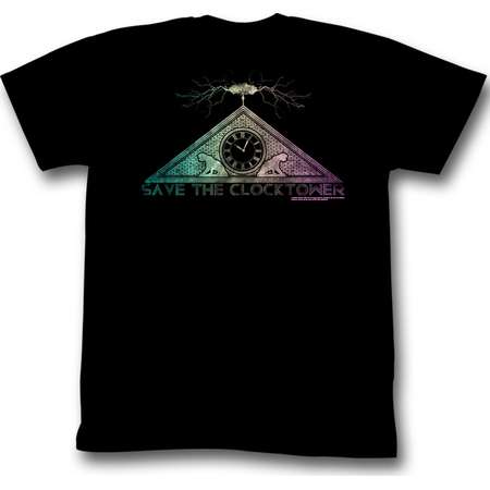Back to the Future 80s SyFy Clock Tower Comedy Spielberg Movie Adult T-Shirt thumb