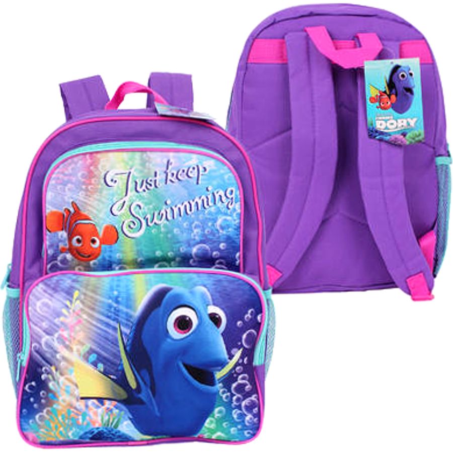 New kids Disney Finding Dory Ocean Adventure Awaits School Backpack 12" 