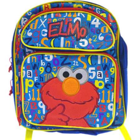 Medium Backpack - Sesame Street - Elmo Words/Text New School Bag ss6597 thumb