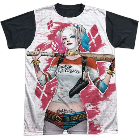 Suicide Squad Men's  Harley Drawing Sublimation T-shirt White thumb