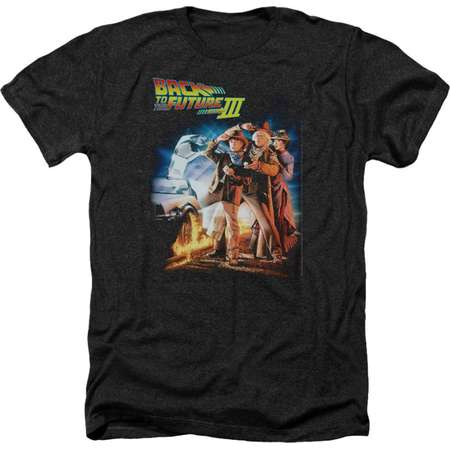 Back To The Future Sci-Fi Comedy Movie Poster Adult Heather T-Shirt Tee thumb