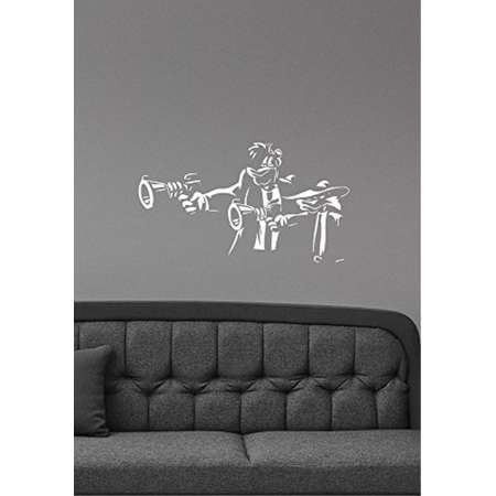 Launchpad McQuack Darkwing Duck Pulp Fiction Wall Art Decal DuckTales Vinyl Sticker Disney Cartoon Art Decorations for Home Room Bedroom Movie Decor dgd4 thumb
