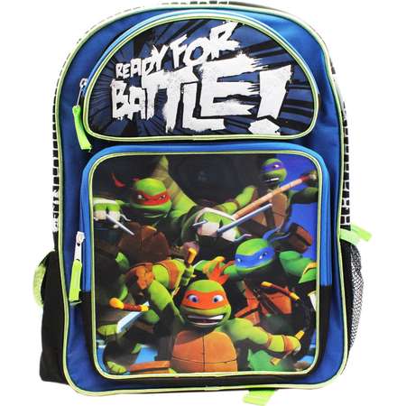 Teenage Mutant Ninja Turtles Ready For Battle Full Size Hologram Backpack (16in) thumb