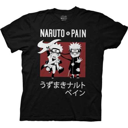 Naruto - Naruto Vs Pain Apparel T-Shirt - Black thumb