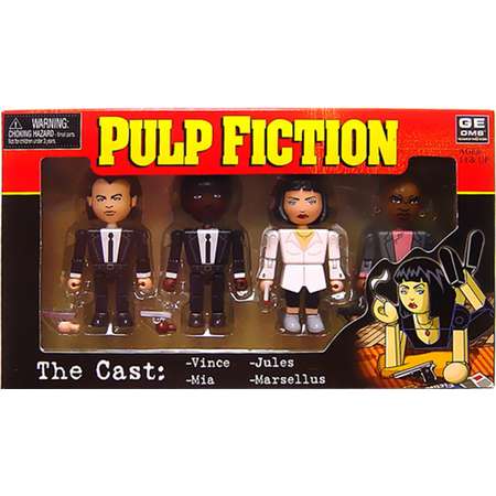 NECA Pulp Fiction Geomes The Cast Mini Figure 4-Pack thumb