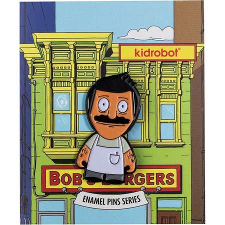 Kidrobot Bob's Burgers Enamel Pin Collection - Bob (2/20) thumb