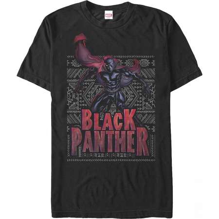 Marvel Men's Black Panther Ornate Pattern T-Shirt thumb