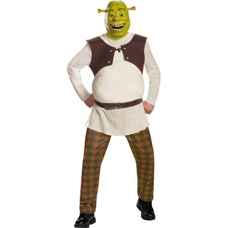 Morris Costumes DG86358D Shrek Deluxe Adult Costume, Size 42-46 thumb