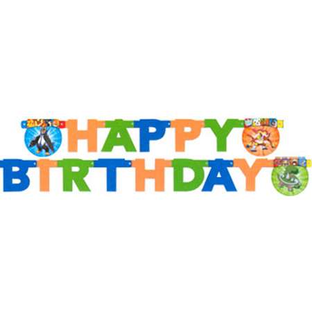 Pokemon 'Diamond and Pearl' Small Happy Birthday Banner (1ct) thumb