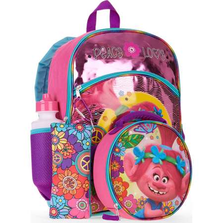 Trolls 5-Piece Backpack Set With Lunch Bag thumb