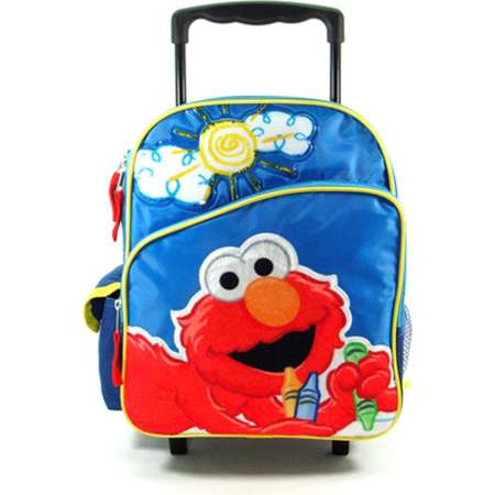 Small 12" Rolling Backpack - Sesame Street - Elmo - Big Sun thumb